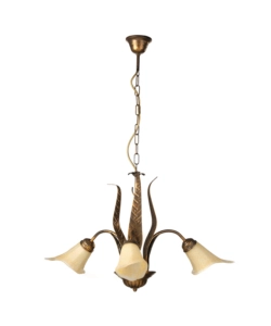 LAMPADARIO 3 LUCI ONLI "ALGA" BRONZO E14